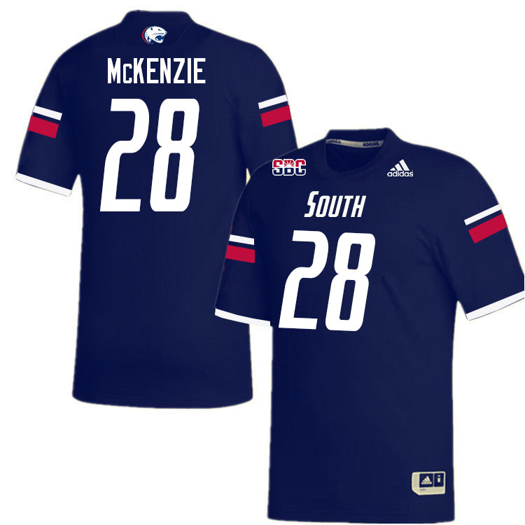 #28 Darius McKenzie South Alabama Jaguars Jerseys,College Football Uniforms,Apparels Stitched-Navy